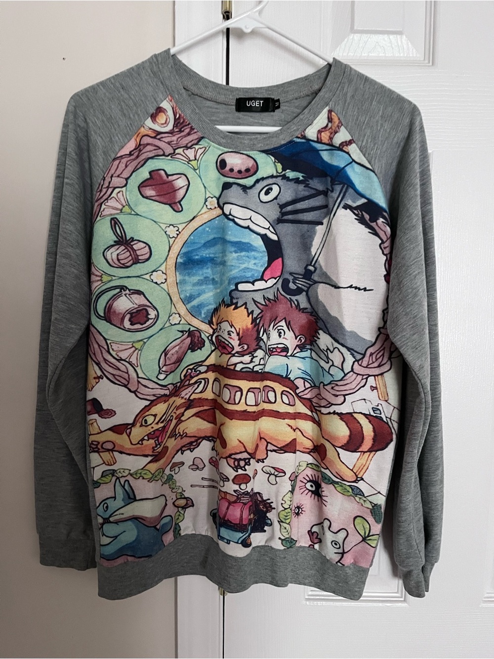 UGET Studio Ghibli My Neighbor Totoro Sweatshirt Size Medium